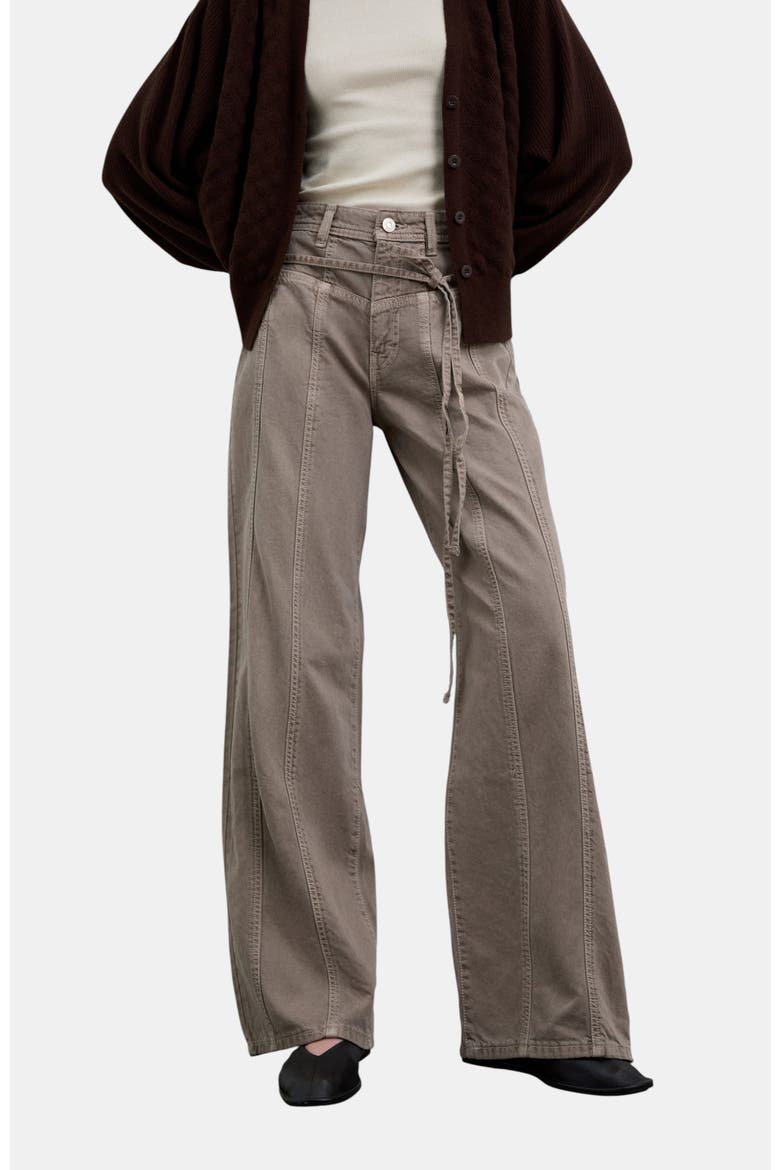 Jeans Waist String Detail, Main, color, Taupe