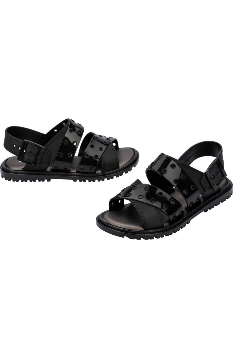 Melissa Lock Sandal, Alternate, color, Black