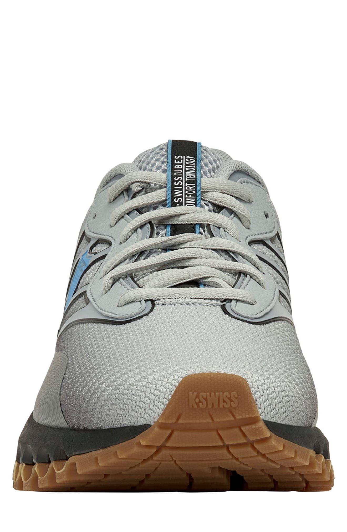 K-Swiss Tubes Sport Sneaker, Alternate, color, Highrise/Coal/Neon Blue/Gum-Xw