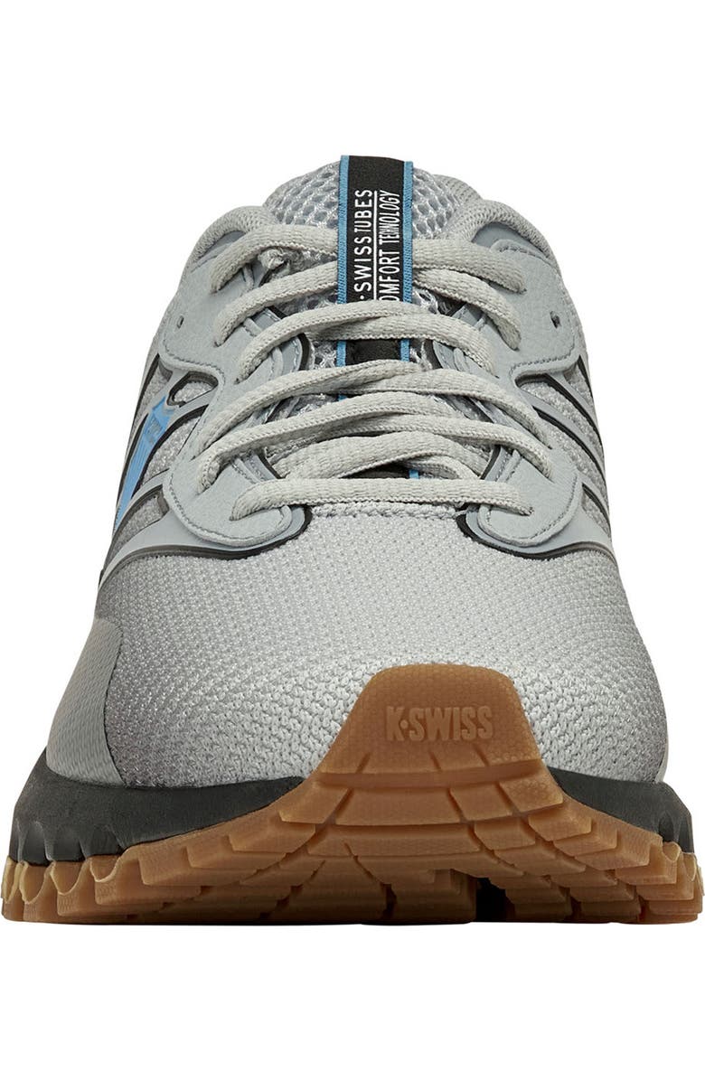 K-Swiss Tubes Sport Sneaker, Alternate, color, Highrise/Coal/Neon Blue/Gum-Xw