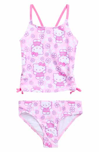 DREAMWAVE Kids' Hello Kitty Tankini Two-Piece Swimsuit