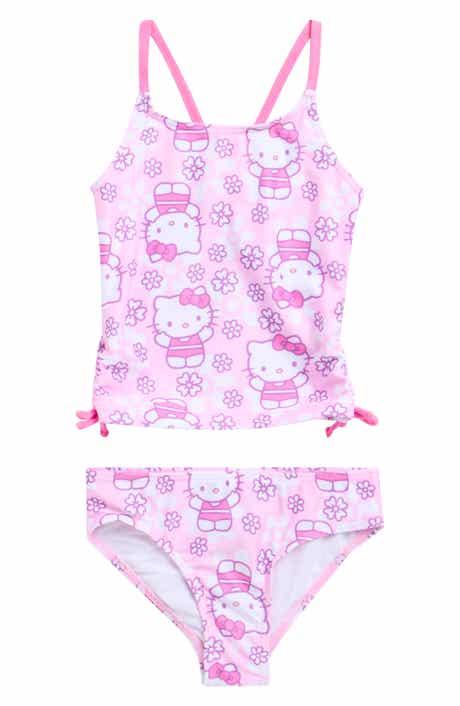 DREAMWAVE Kids' Hello Kitty Tankini Two-Piece Swimsuit