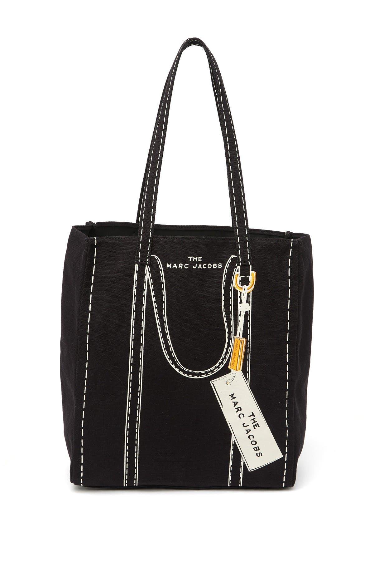 Marc Jacobs Trompe L'Oeil Tag Tote, Main, color, 