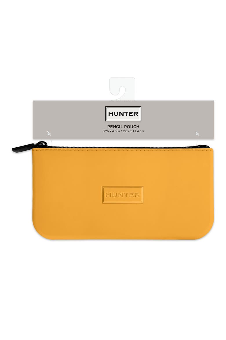 Turmeric Root Silicone Pencil Pouch, Alternate, color, YELLOW