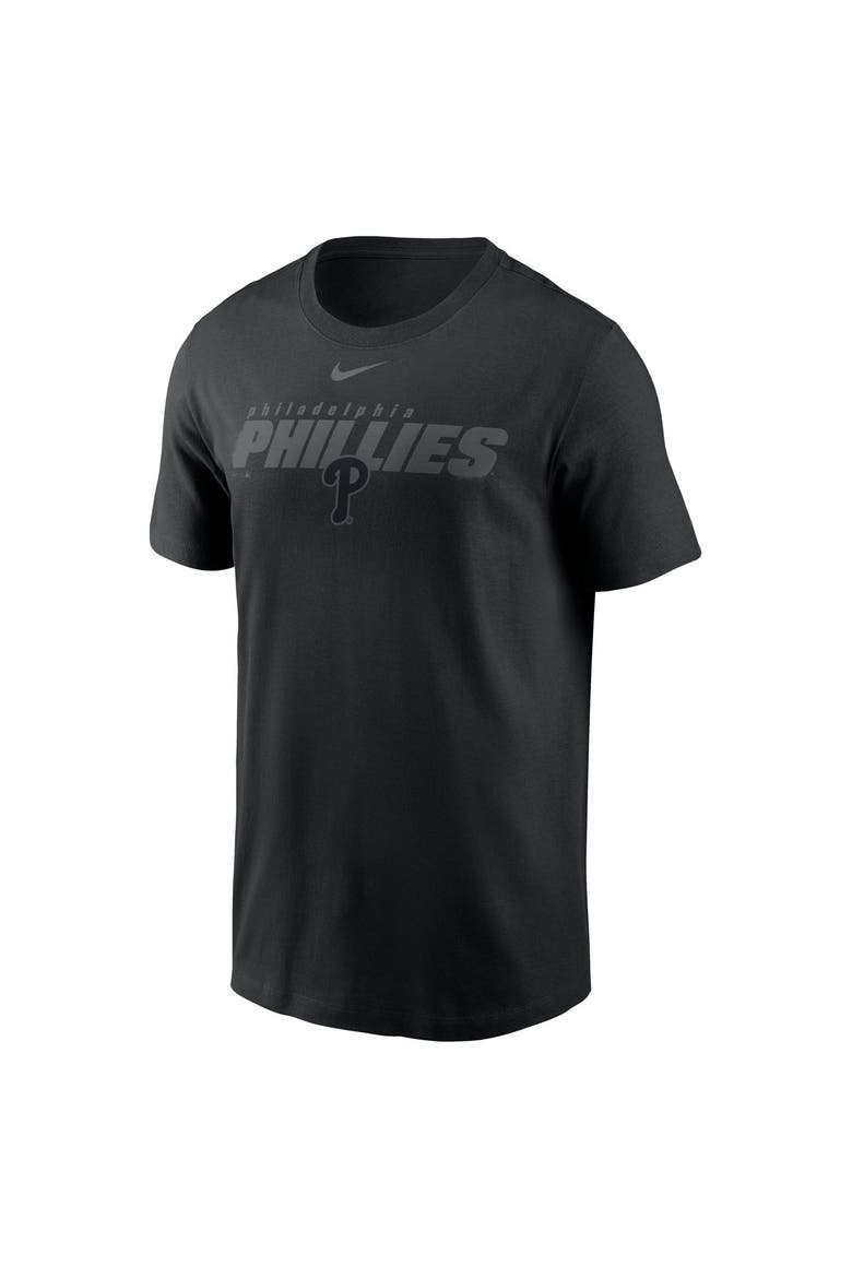 Men's Nike Black Philadelphia Phillies Tonal Club T-Shirt, Alternate, color, Black