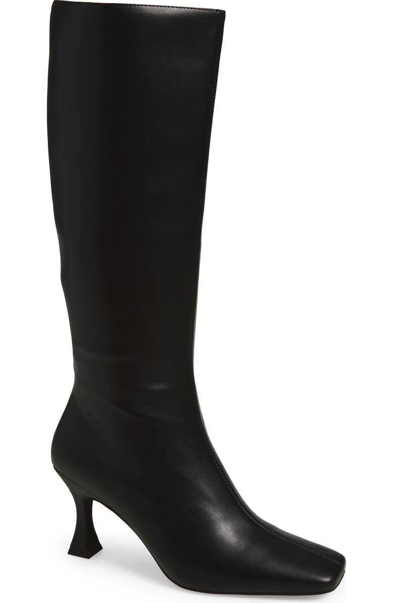 Jeffrey Campbell Checkmate Knee High Boot, Main, color, Black