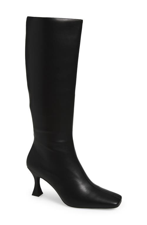 Jeffrey Campbell Checkmate Knee High Boot In Black
