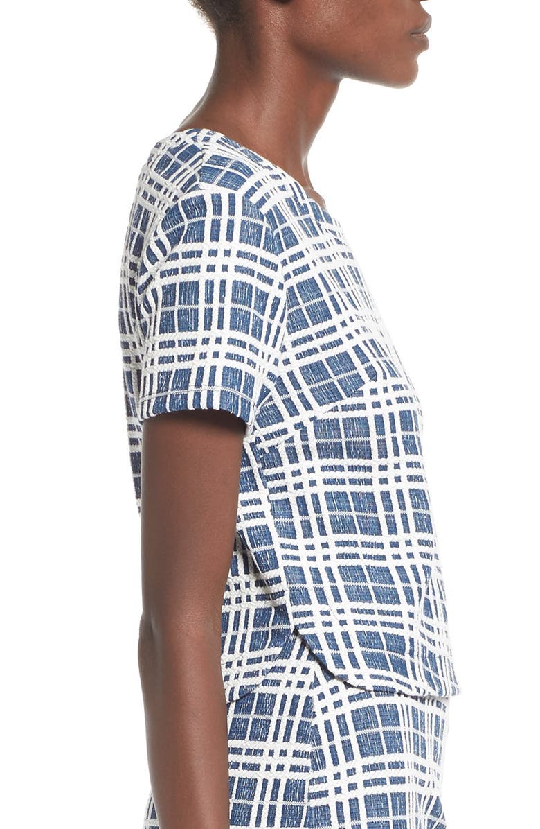 All in Favor Plaid Tweed Miniskirt, Alternate, color, 