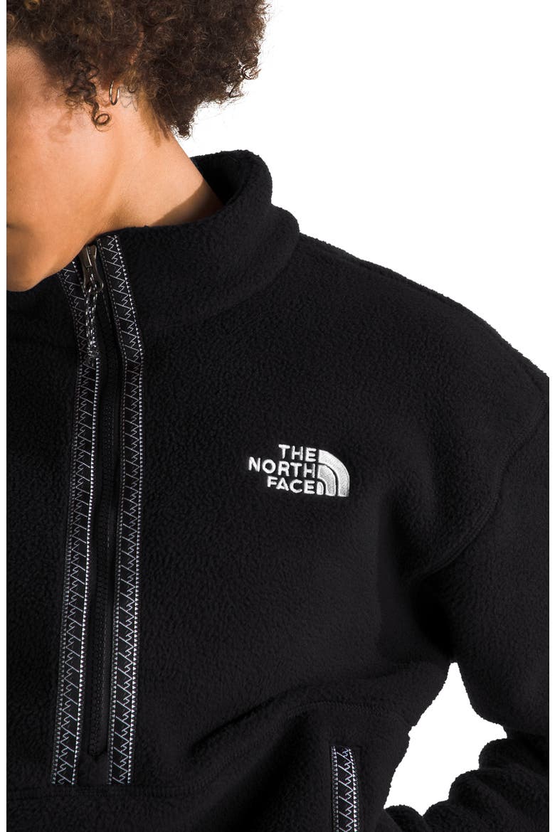 Fleeski High Pile Fleece Zip Pullover, Alternate, color, BLACK