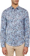 Brooklyn Brigade Slim Fit Floral 4-Way Stretch Performance Long Sleeve Shirt