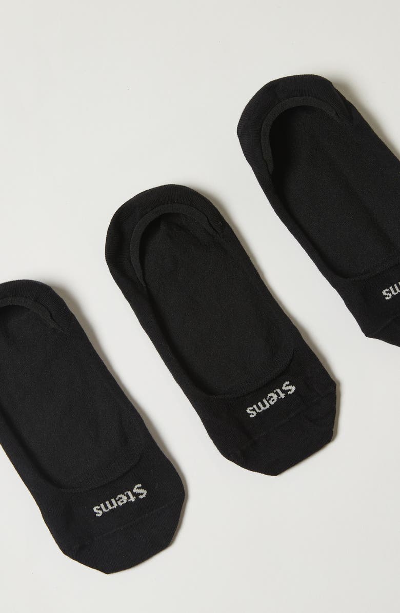 Stems Assorted 3-Pack Cotton Blend No-Show Socks, Alternate, color,