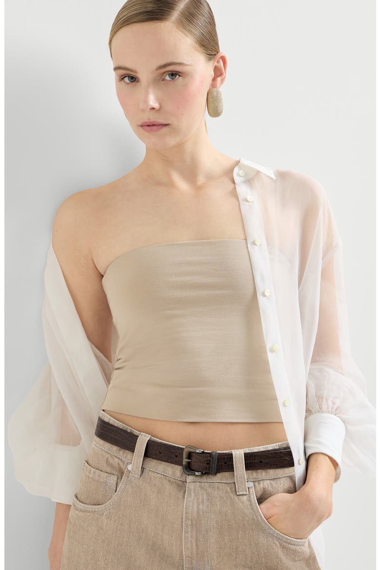 Bandeau top, Alternate, color, Beige