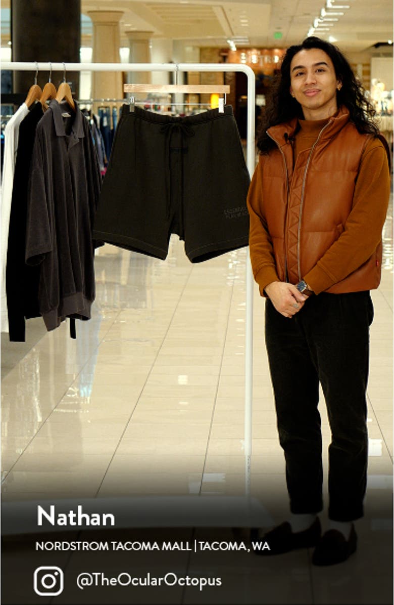 Essentials Cotton Blend Drawstring Shorts, sales video thumbnail