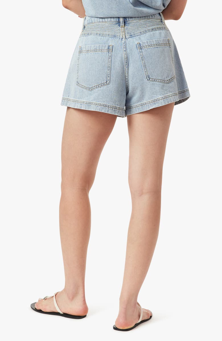 Habitual High Rise Utility Denim Shorts, Alternate, color, Atlantic