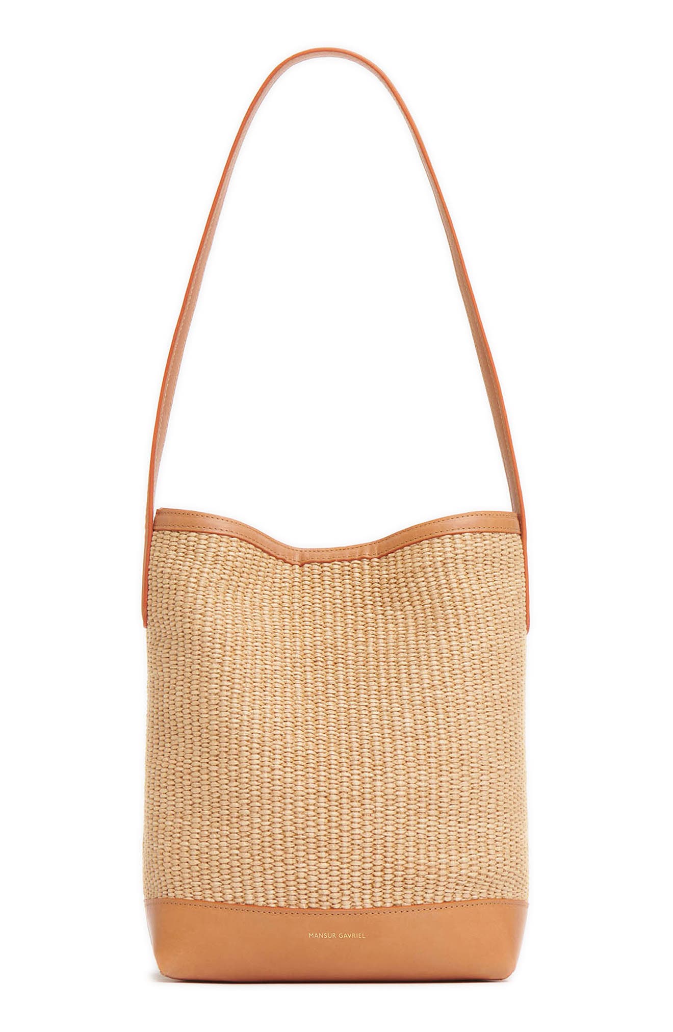 Mansur Gavriel Mini Everyday Raffia Cabas Hobo Bag, Main, color, 