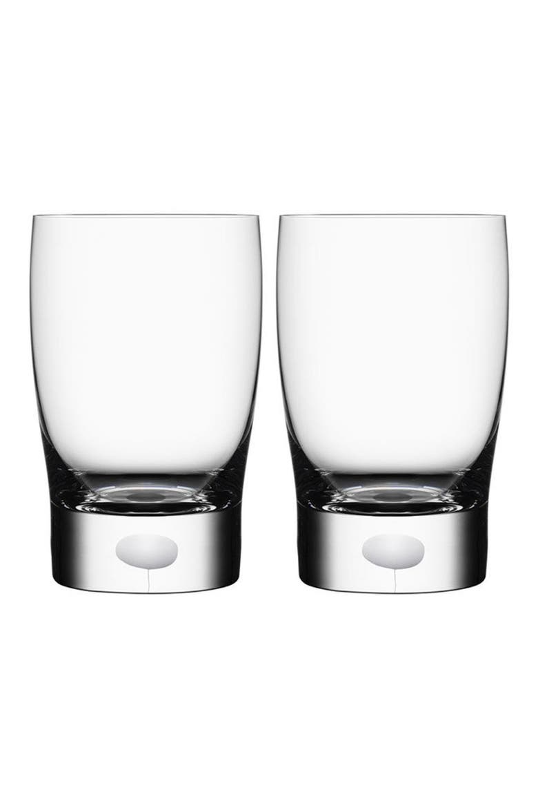 Intermezzo Set of 2 Juice Glasses, Main, color, CLEAR