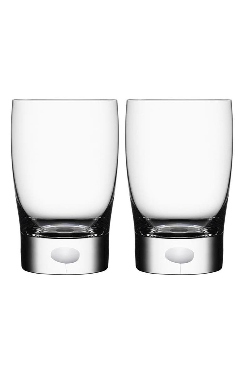 Orrefors Intermezzo Set of 2 Juice Glasses, Main, color, Clear