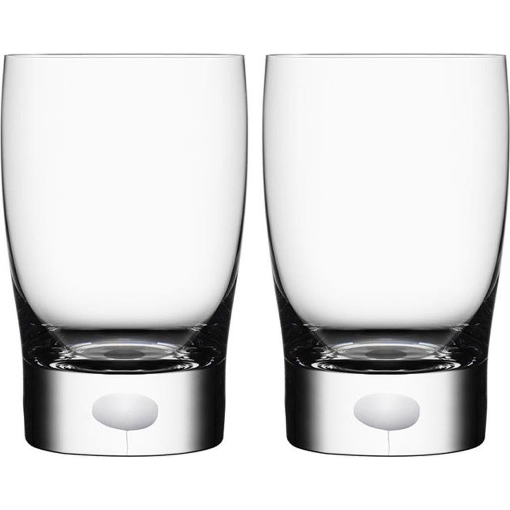Orrefors Intermezzo Set Of 2 Juice Glasses In Transparent