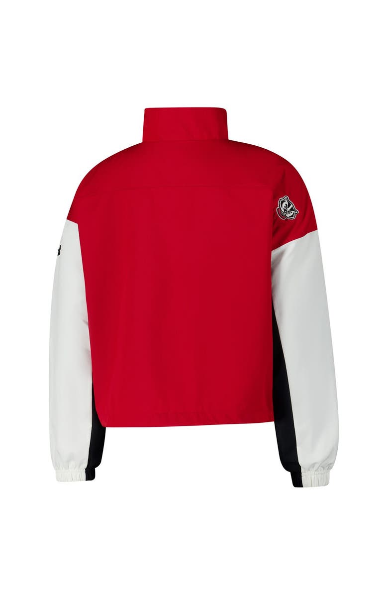 Under Armour Women's Under Armour Red Wisconsin Badgers Gameday Stretch Woven Performance Full-Zip Jacket, Alternate, color, Red