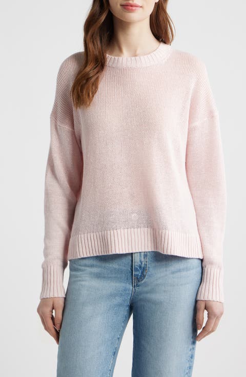 Linen Drop Shoulder Sweater