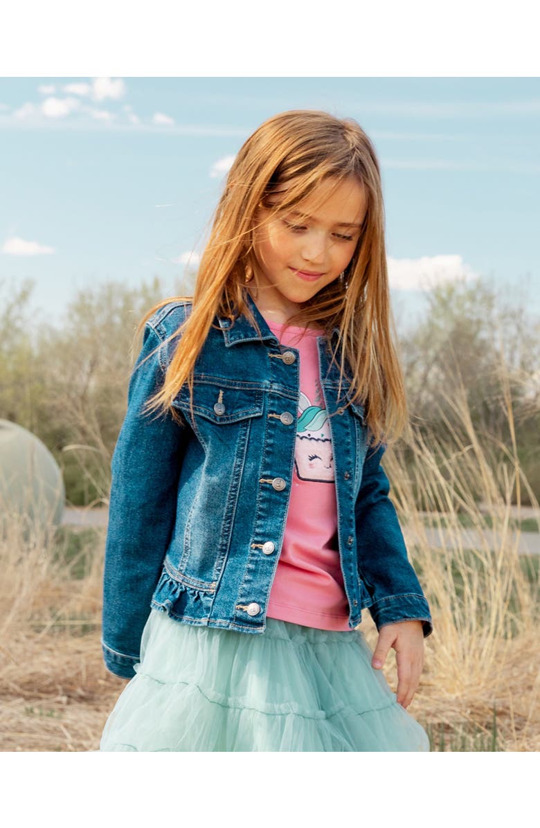 Deux par Deux Girl's Organic Cotton T-Shirt With Print Pink, Alternate, color, 