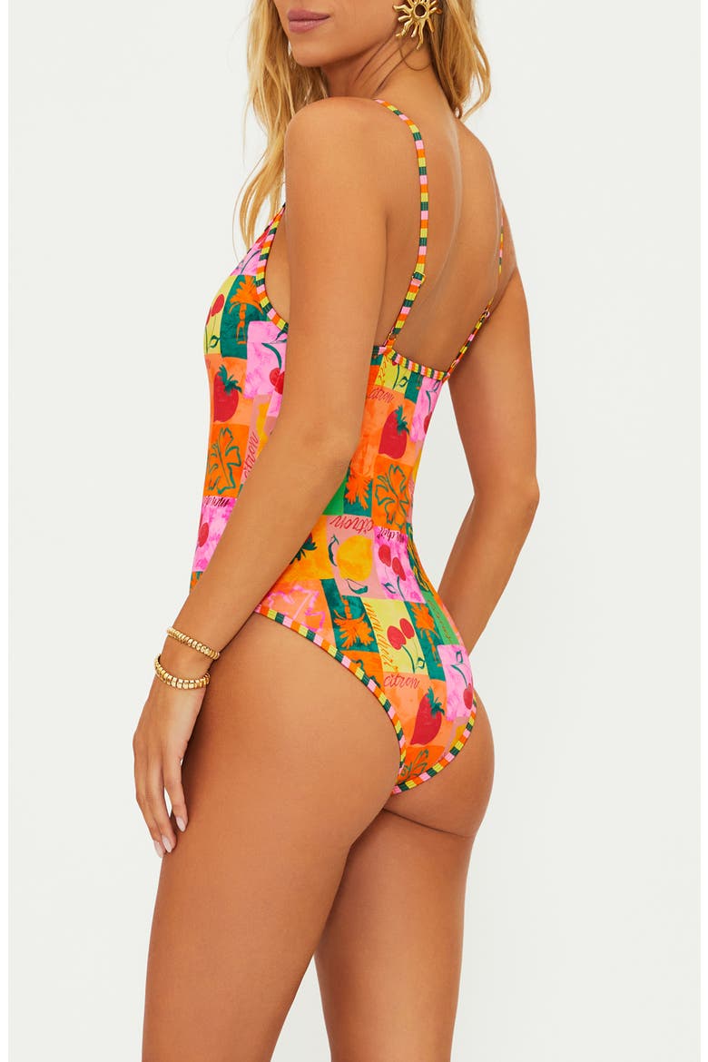 Priscilla Cutout One-Piece Swimsuit, Alternate, color, FRUIT MAR