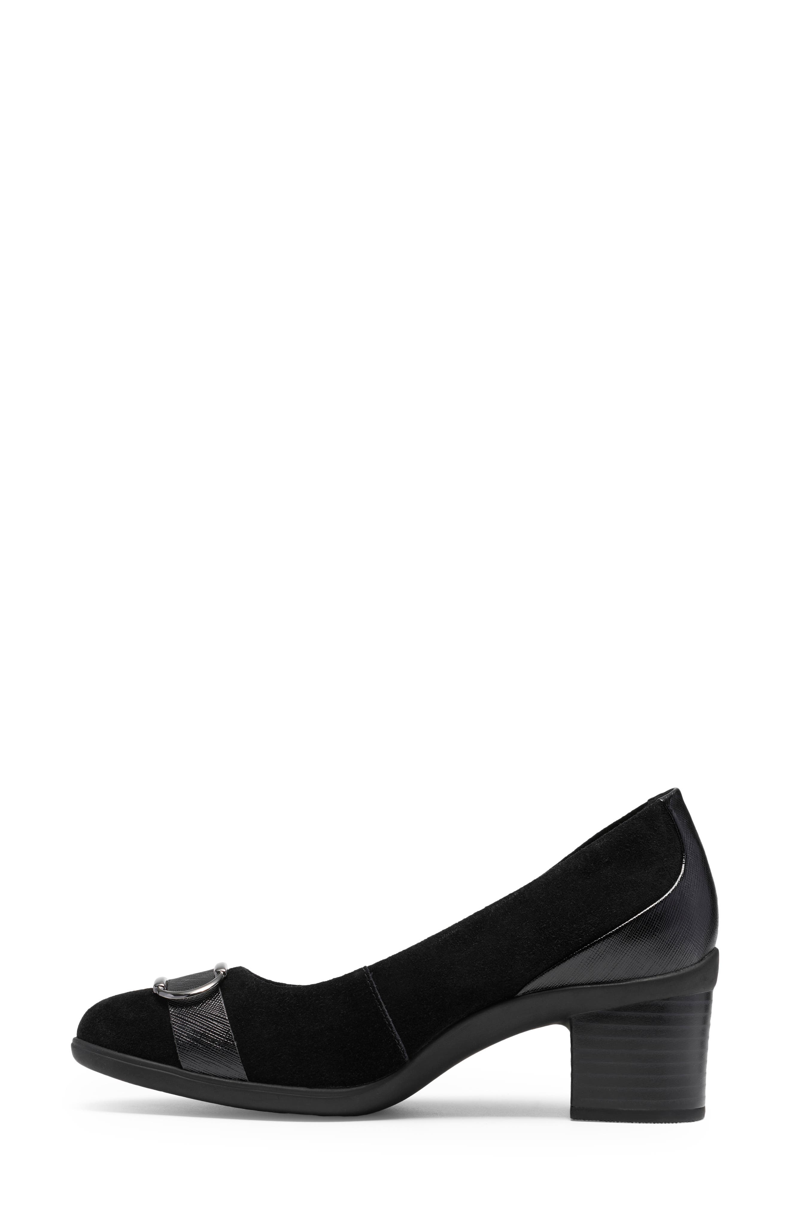 Shaya Lux Leather Pump, Alternate, color, BLACK SUEDE