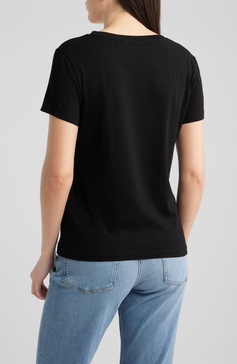 BOSS Orange Esogo Crystal Logo Cotton Top, Alternate, color, 