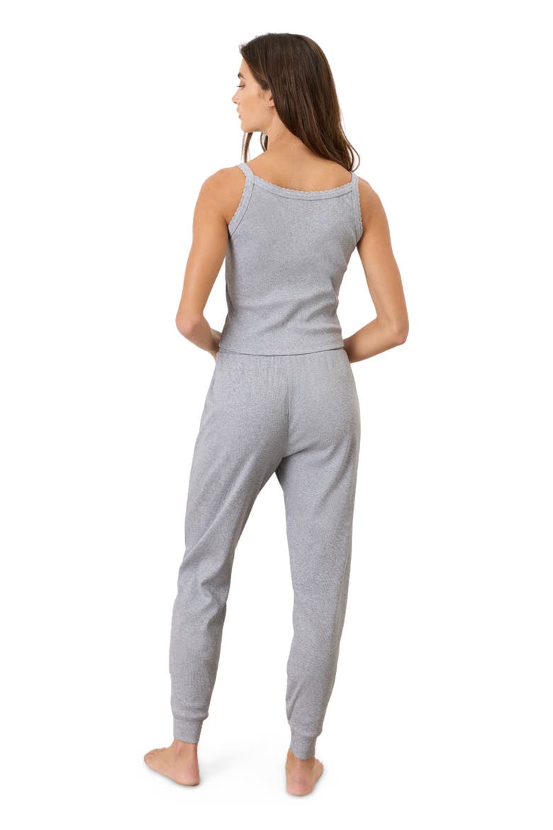 Dream Rib Jogger Made with Organic Cotton, Alternate, color, Heather Grey