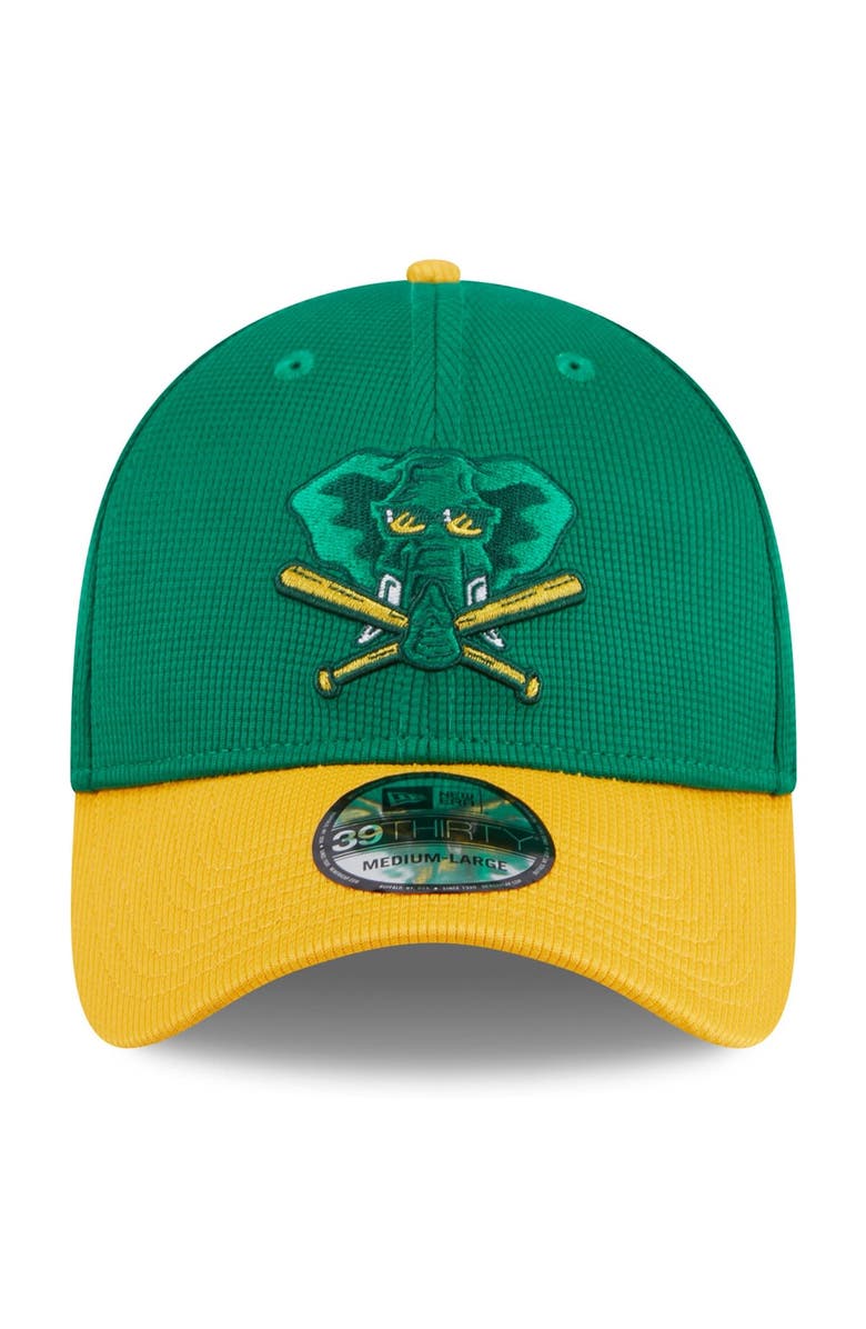 New Era Men's New Era Kelly Green Oakland Athletics 2024 Batting Practice 39THIRTY Flex Hat, Alternate, color, Kelly Green