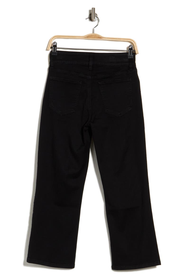 Lucky High Waist Wide Leg Ankle Jeans, Alternate, color, BLACK