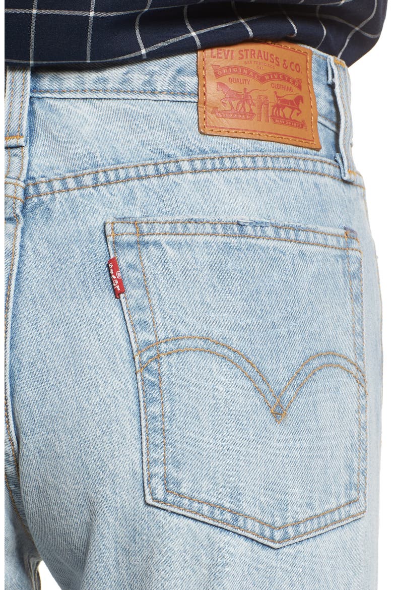 Levi's® Wedgie Icon Fit Ripped High Waist Ankle Jeans, Alternate, color, DESERT DELTA