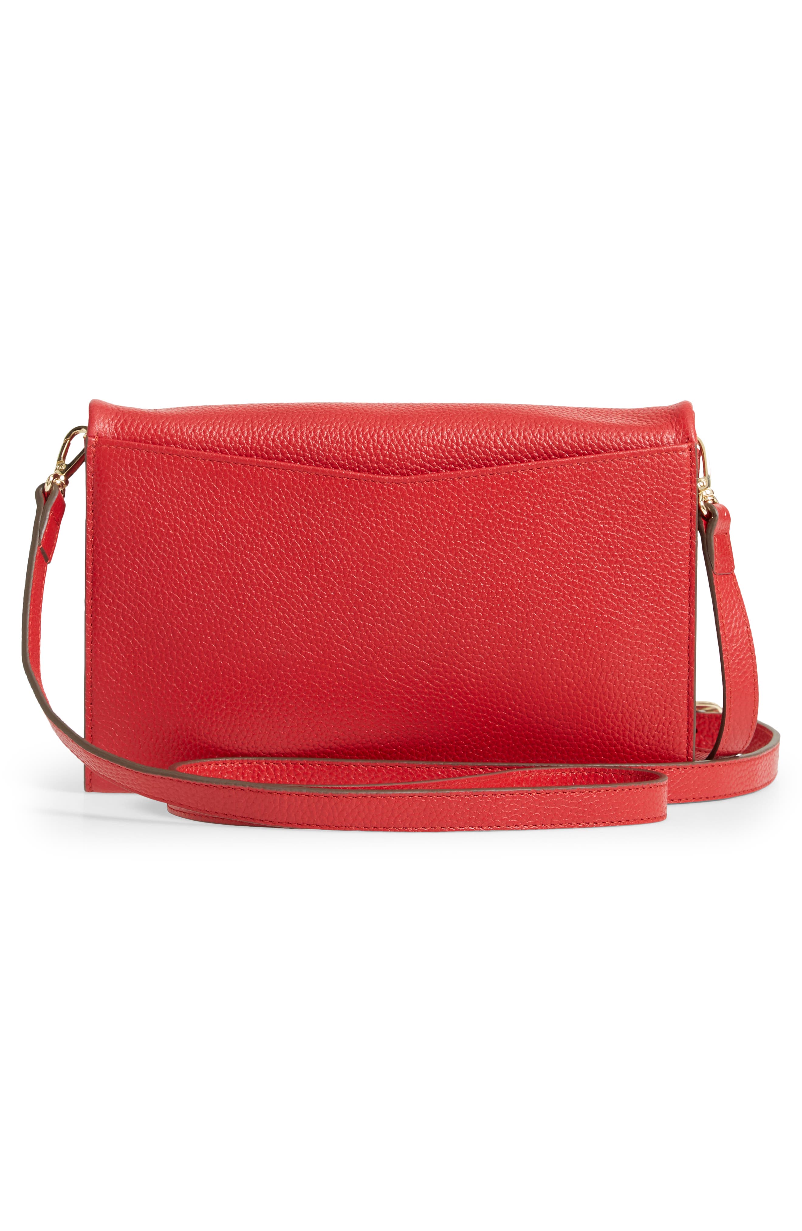Eleanor Leather Crossbody Bag, Alternate, color, RED SCOOTER