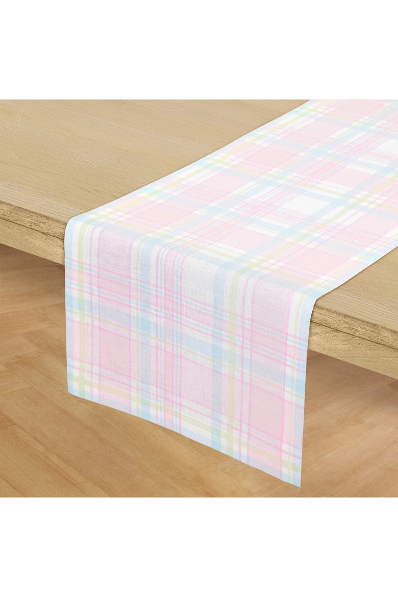 Linen Table Runner - Palm Beach Plaid, Alternate, color, Palm Beach Plaid