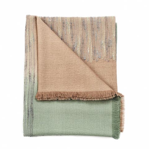 Merino Wool Bedspread with Hand Embroidery