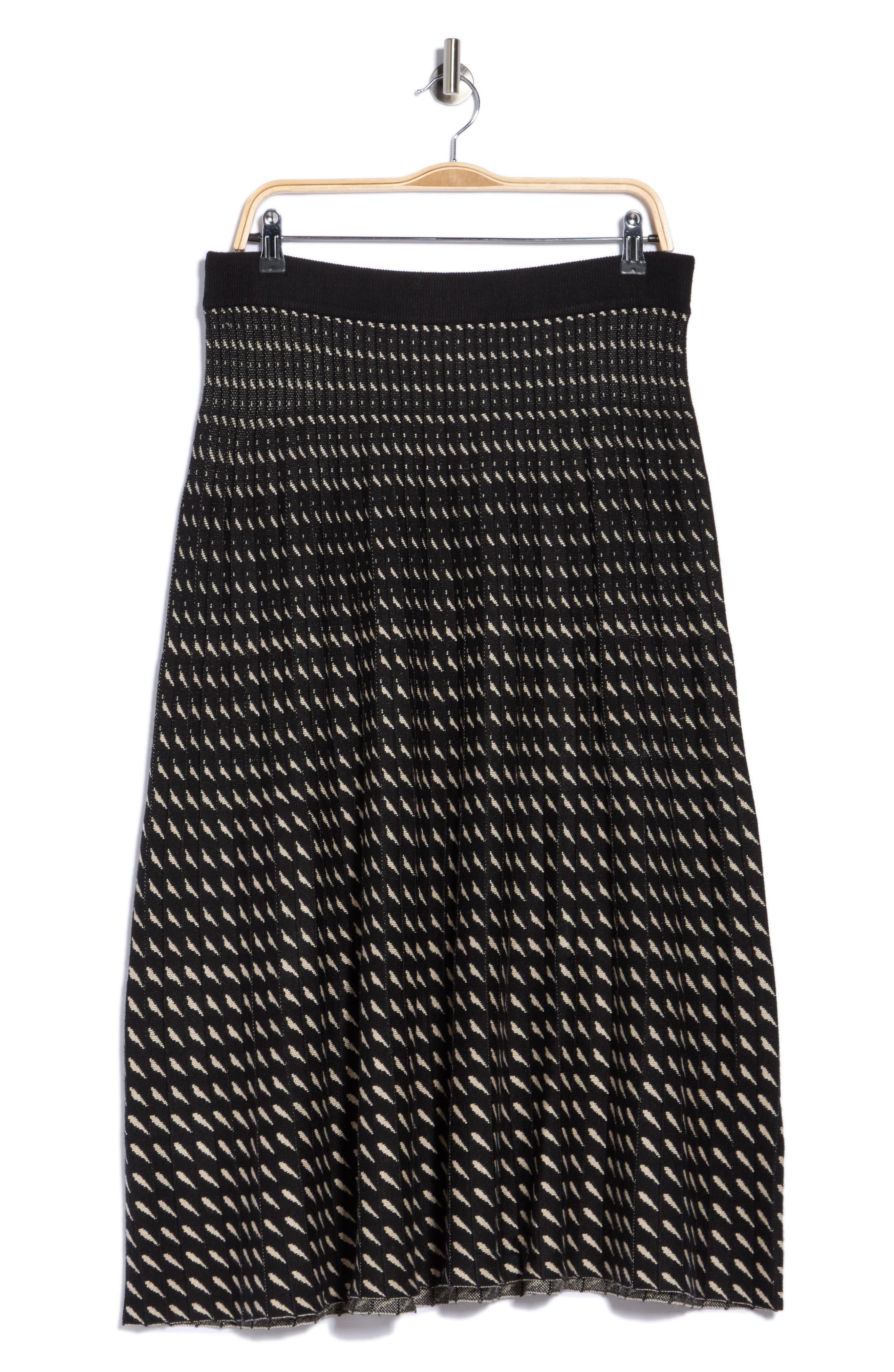 Rain Striped Midi Skirt