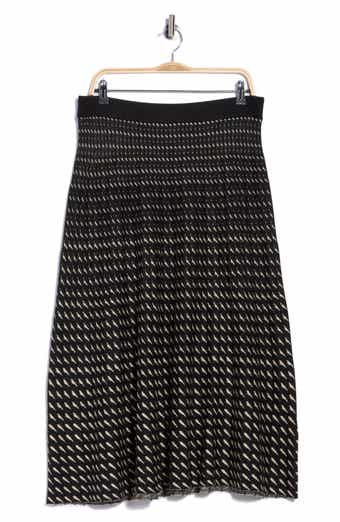 Rain Striped Midi Skirt