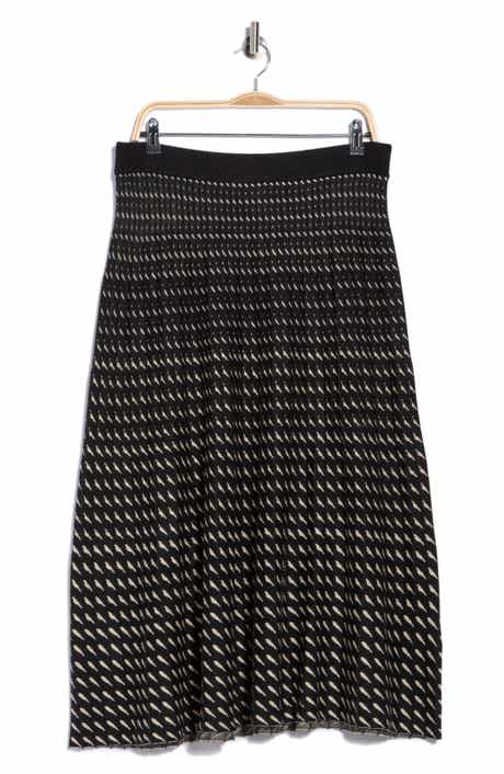 Rain Striped Midi Skirt
