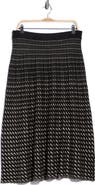 MAX STUDIO Rain Striped Midi Skirt