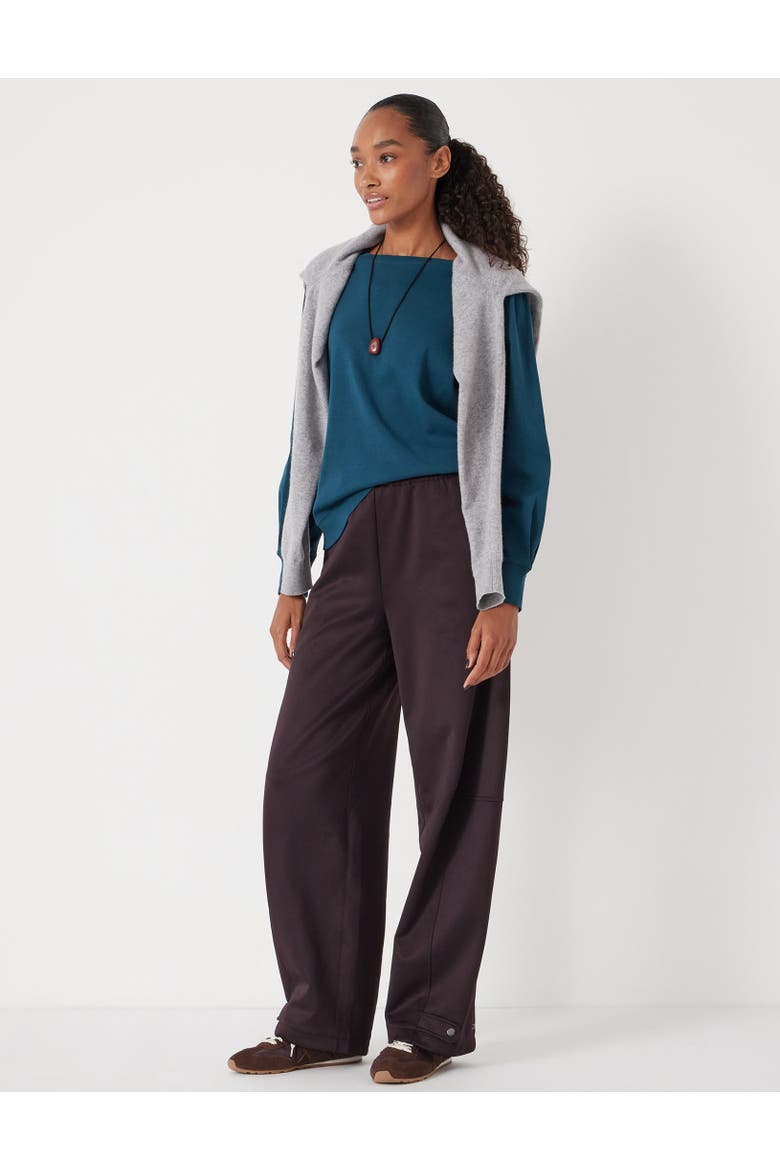 Emily Puff Sleeve Cotton Jersey Top, Alternate, color, Deep Teal