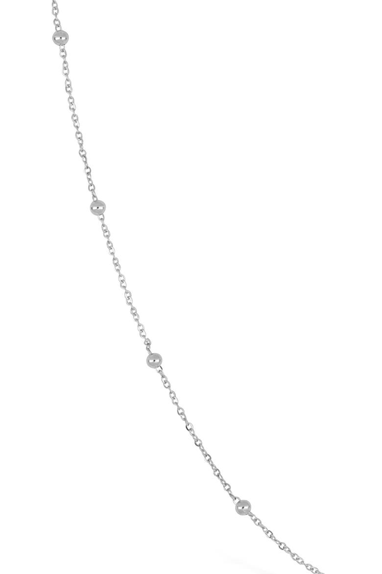 14K Gold Ball Bead Chain Necklace, Alternate, color, 14K WHITE GOLD