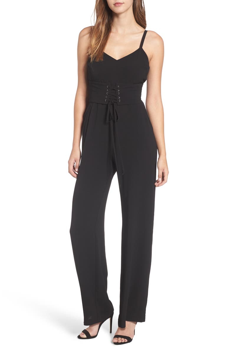 WAYF Riply Corset Jumpsuit, Main, color, 