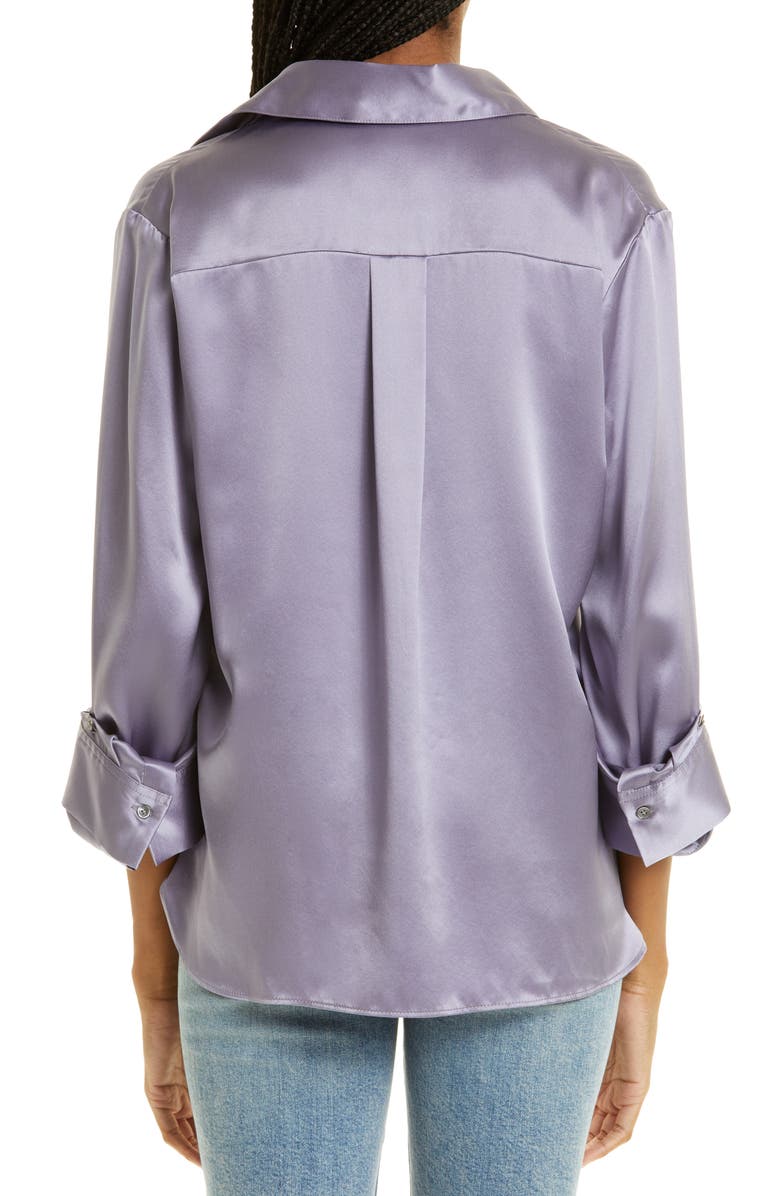 TWP Silk Boyfriend Shirt, Alternate, color, 