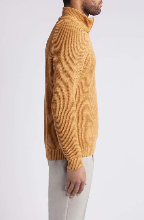 Peregrine Felix Quarter Zip Sweater In Amber