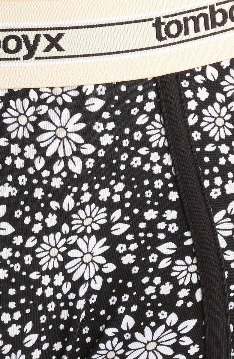 TomboyX Stretch Modal Boyshorts, Alternate, color, Modal Petal Pizzazz