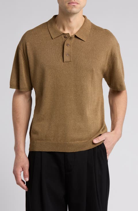 Gentlemen's Short Sleeve Polo Sweater
