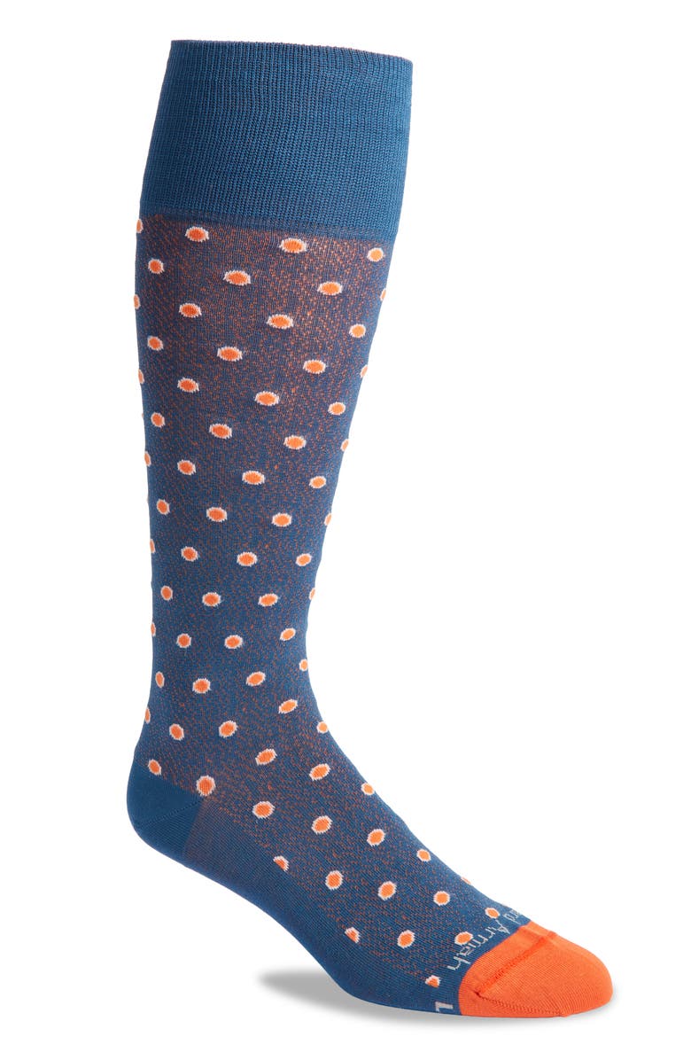 EDWARD ARMAH Shadowed Dots Tall Dress Socks, Main, color, 