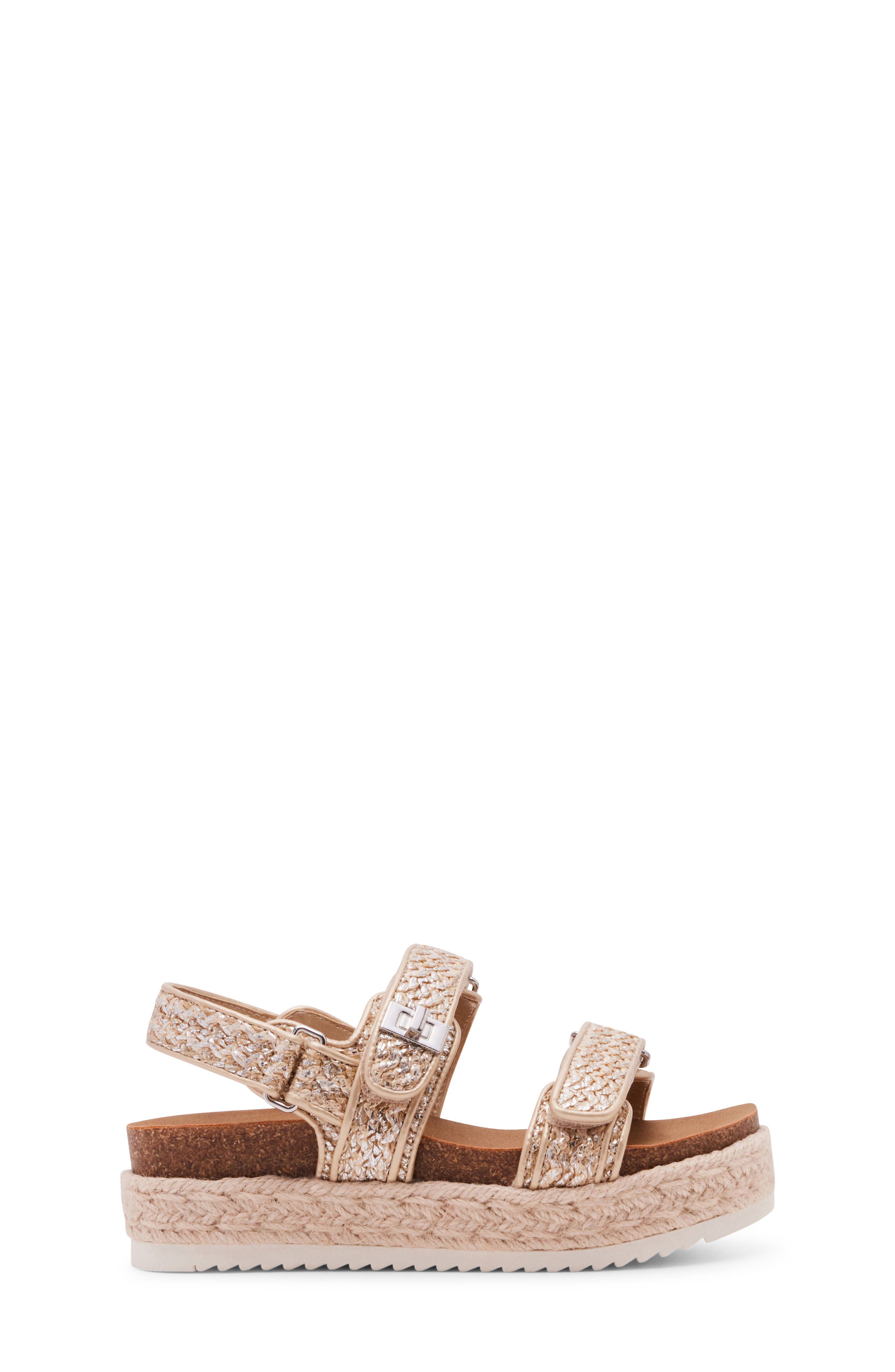 Steve Madden JBig Mona Platform Slingback Sandal, Alternate, color, Natural Raffia