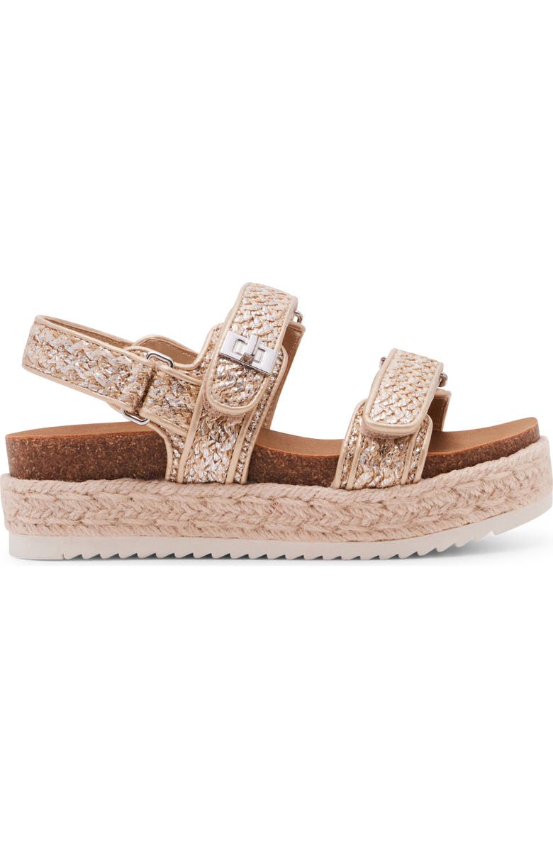 Steve Madden JBig Mona Platform Slingback Sandal, Alternate, color, Natural Raffia