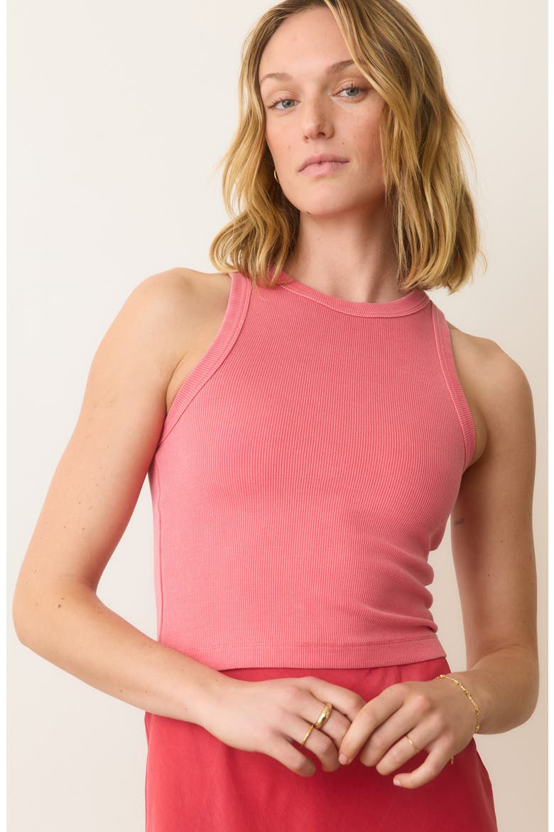 Lexi Ribbed Tank, Alternate, color, HIBISCUS